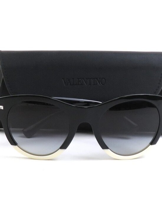 Auth Valentino Garavani sunglasses Black x white Plastic h31160i main image 8